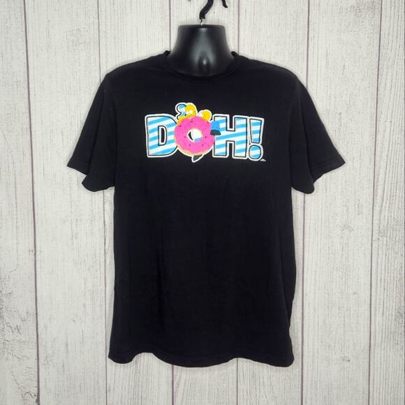 The Simpsons Black Short Sleeve T-Shirt - DOH, sz XL - Picture 1 of 4